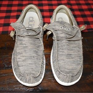 Hey Dude Wally Knit Shoes in Brown and Cream